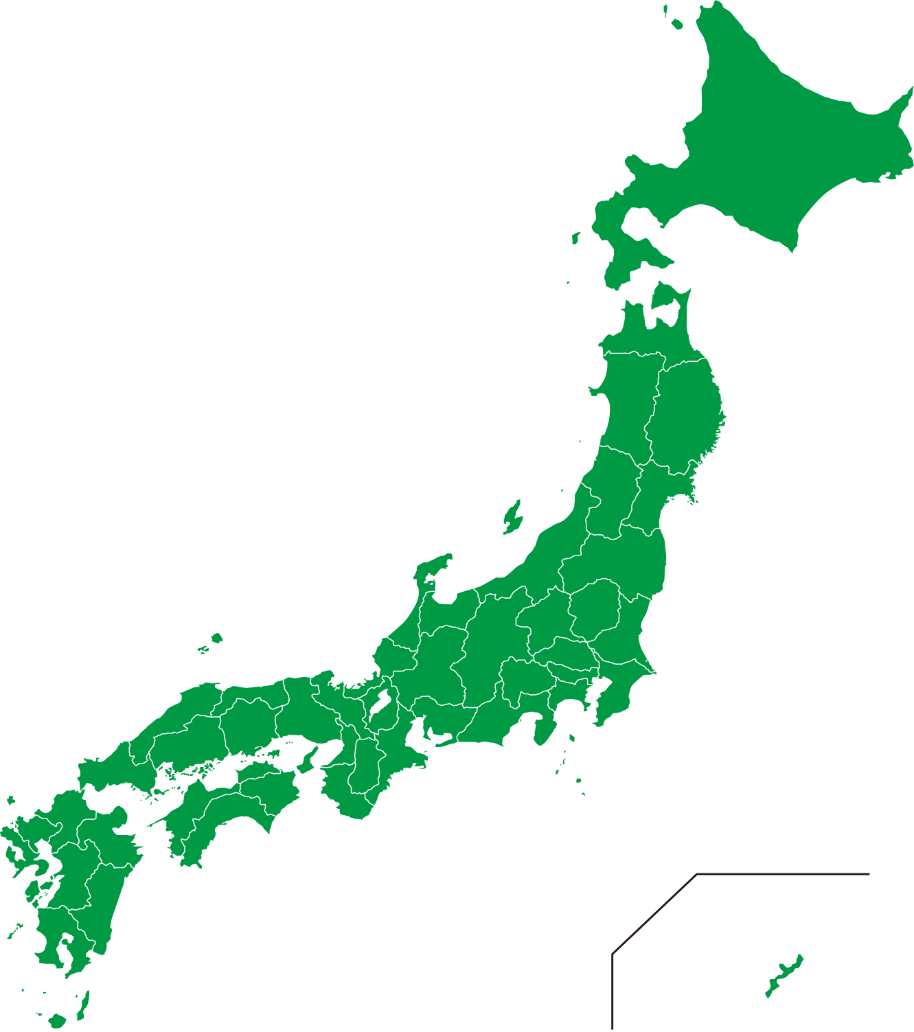 トップ日本地図